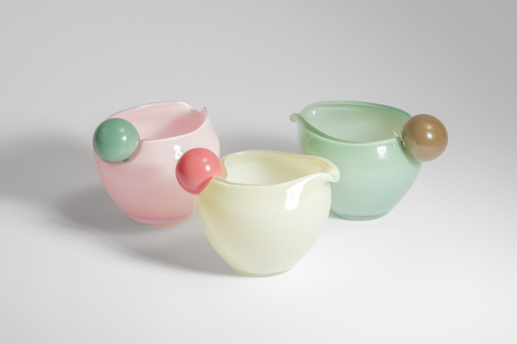 mouth-blown glass object, jug mini by Helle Mardahl, a jug for liquids, milk